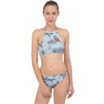 Christmas birds Racer Front Bikini Set