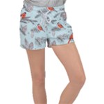 Christmas birds Velour Lounge Shorts