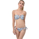 Christmas birds Twist Bandeau Bikini Set