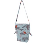 Christmas birds Folding Shoulder Bag