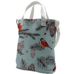 Christmas birds Canvas Messenger Bag