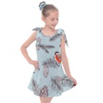 Christmas birds Kids  Tie Up Tunic Dress