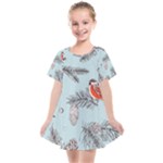 Christmas birds Kids  Smock Dress