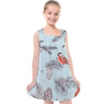 Christmas birds Kids  Cross Back Dress