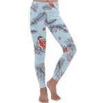 Christmas birds Kids  Lightweight Velour Classic Yoga Leggings