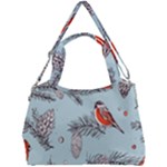 Christmas birds Double Compartment Shoulder Bag