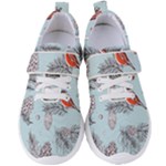 Christmas birds Women s Velcro Strap Shoes