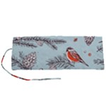 Christmas birds Roll Up Canvas Pencil Holder (S)