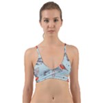 Christmas birds Wrap Around Bikini Top