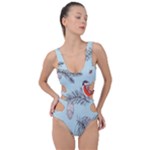 Christmas birds Side Cut Out Swimsuit