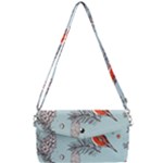 Christmas birds Removable Strap Clutch Bag