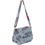 Christmas birds Saddle Handbag