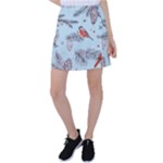 Christmas birds Tennis Skirt