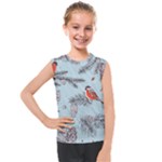 Christmas birds Kids  Mesh Tank Top