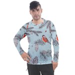 Christmas birds Men s Pique Long Sleeve Tee