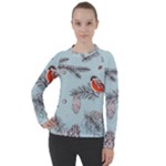 Christmas birds Women s Pique Long Sleeve Tee