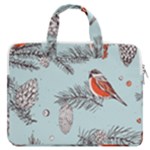 Christmas birds MacBook Pro Double Pocket Laptop Bag