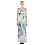 Floral pattern Thigh Split Maxi Dress