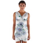 Floral pattern Wrap Front Bodycon Dress