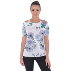 Shoulder Cut Out Short Sleeve Top 