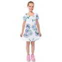 Kids  Short Sleeve Velvet Dress 