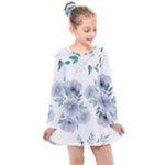 Floral pattern Kids  Long Sleeve Dress