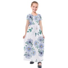 Kids  Short Sleeve Maxi Dress 