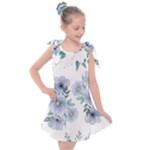 Floral pattern Kids  Tie Up Tunic Dress