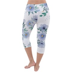 Lightweight Velour Capri Yoga Leggings 