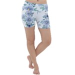 Floral pattern Lightweight Velour Yoga Shorts