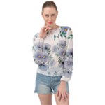 Floral pattern Banded Bottom Chiffon Top