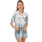 Floral pattern Tie Front Shirt 