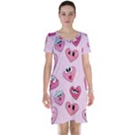 Emoji Heart Short Sleeve Nightdress