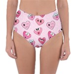 Emoji Heart Reversible High-Waist Bikini Bottoms