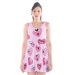 Emoji Heart Scoop Neck Skater Dress