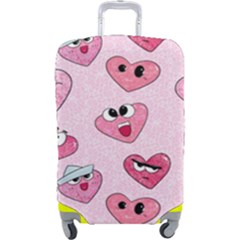 Emoji Heart Luggage Cover (Large) from Custom Dropshipper