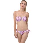 Emoji Heart Twist Bandeau Bikini Set