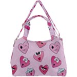 Emoji Heart Double Compartment Shoulder Bag