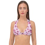 Emoji Heart Double Strap Halter Bikini Top