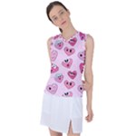 Emoji Heart Women s Sleeveless Sports Top