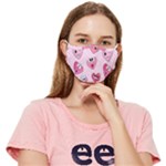 Emoji Heart Fitted Cloth Face Mask (Adult)
