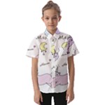  Cute unicorn cats Kids  Short Sleeve Shirt