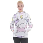  Cute unicorn cats Women s Hooded Pullover