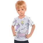  Cute unicorn cats Kids  Sports Tee