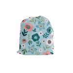 Flower Drawstring Pouch (Medium)