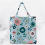 Flower Grocery Tote Bag