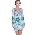 Flower Long Sleeve Nightdress