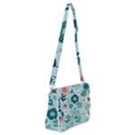 Flower Shoulder Bag with Back Zipper