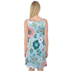 Sleeveless Satin Nightdress Back Sleeveless Satin Nightdress Back