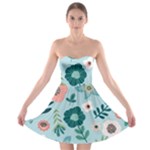 Flower Strapless Bra Top Dress